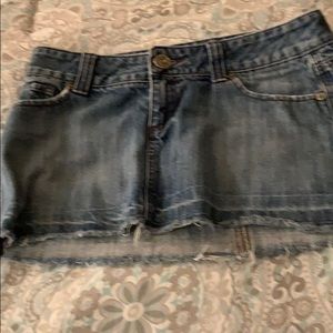 Blue jean mini skirt size 7